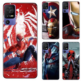 เคสโทรศัพท์ซิลิโคน TPU แบบนิ่ม ลายซุปเปอร์ฮีโร่ Marvel สําหรับ TCL 40 SE T610K