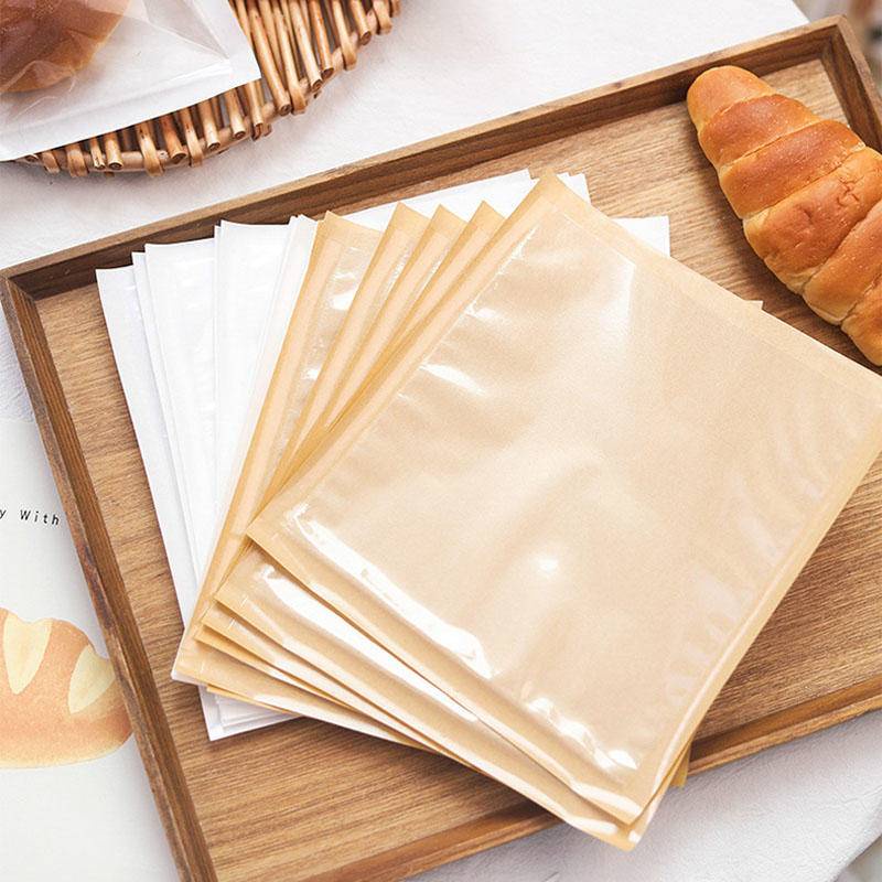 ถุงฝากาว พิมพ์ลาย 100pcs ถุงกระดาษคราฟท์ 21*25cm กระดาษห่ออาหารแซนวิช ถุงคุกกี้ บิสกิต ซองขนม เลือกลายได้ Baking 2 ขนาด ราคา ถูกที่สุด ดีลบีเคเค แกลเลอรีภาพที่ 6