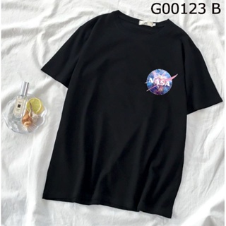 เสื้อยืด G00123 NASA TSHIRT SPACE OVERSIZE TEE ASTRONAUT FANTASY GALAXY STREETWEAR COOL YELLOW RED PINK MEN WOMAN_50