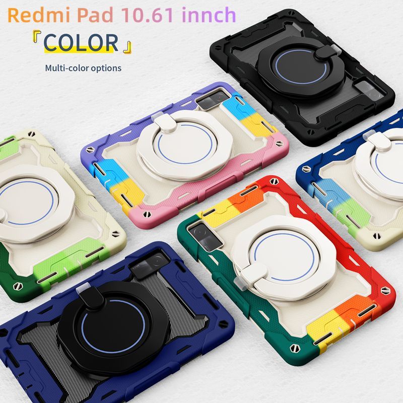 เคส วงเล็บหมุน 360 องศา Xiaomi Redmi Pad 10.61 นิ้ว 2022 เคสแท็บเล็ต เด็กปลอดภัยกันกระแทก ฝาครอบป้องกัน case