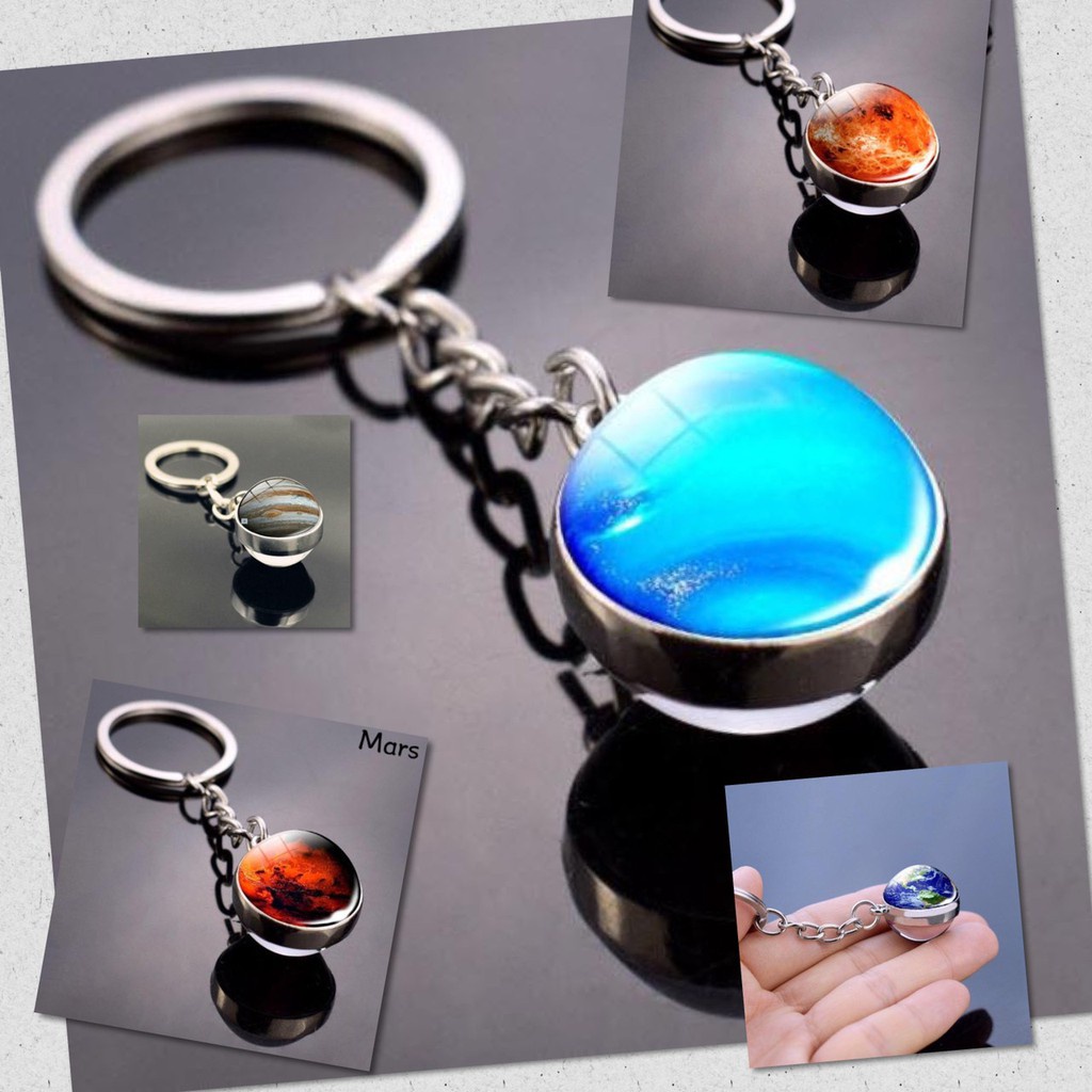 🌷 พวงกุญแจ ดาวเคราะห์ ดวงดาว พวงุญแจน่ารัก แฟชั่น 3D สีสันสดใส ห้อยกระเป๋า ห้อยโทรศัพท์ สไตล์เกาหลี 🌷