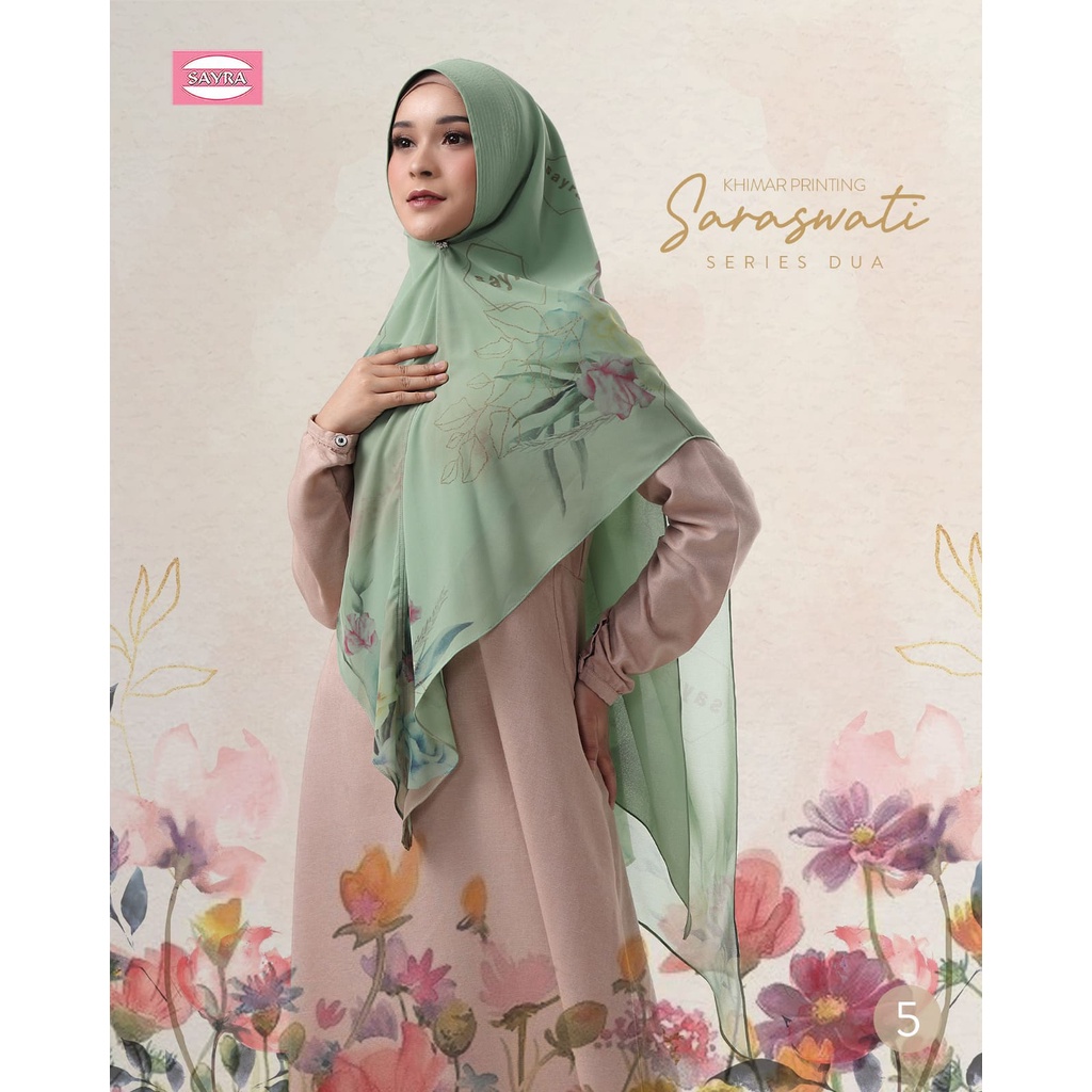 ฮิญาบ Sikari Khimar Saraswati Two 2 By Sayra SAYRA1