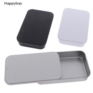 &lt;Happybay&gt; ลิปบาล์มขี้ผึ้งโลหะ ขนาดเล็ก พร้อมฝาปิด 8x5x1.5 ซม.