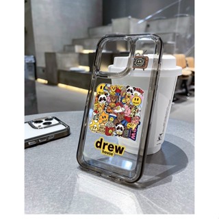 SANRIO Derw เคสโทรศัพท์มือถือแบบแข็ง ใส กันกระแทก ลาย Starbucks สีเหลือง สําหรับ iPhone 14 11 13 12 X XS Pro Max xr Mini xr 7 plus Samsung Galaxy S22 ultra plus