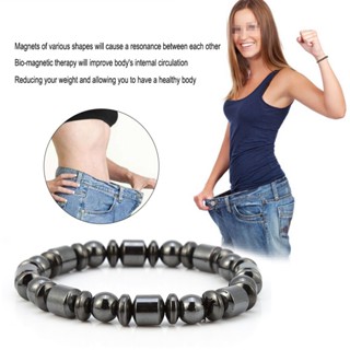 Weight Loss Bracelet สร้อยข้อมือแม่เหล็กบําบัดดูแลสุขภาพรูปลิลลี่ลิลลี่ Unisex