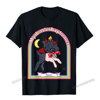 Baphomet Cute Satan Kawaii Retro Vintage Satanic Atheist T-Shirt Camisas Men Tshirts Cute Printed Cotton Men Tees C_04