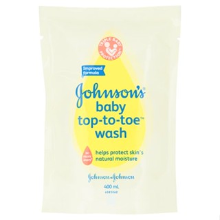 JJ เบบี้เฮดทูโทบาธ รีฟิล 400มล.JOHNSON BABY BATH HEAD TO TOE 400ML.REFILL