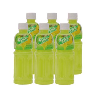 GuavaPineapple ขวดน้ำผักและน้ำผลไม้GreenMate มล.แพ็ค6 น้ำฝรั่งผสมสับปะรด25%กรีนเมทกรีนเมท400 PineappleGuava400mlx