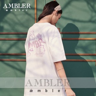 ★ AMBLER ★ HAPPY VACATION TEDDY BEAR Short Sleeve T-Shirt UNISEX OVERFIT AS917_02