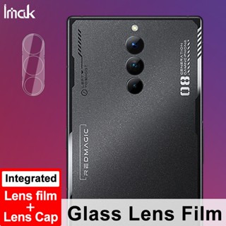 [ ฟิล์มเลนส์ + ฝาครอบ ] ฟิล์มกระจกนิรภัยกันรอยหน้าจอ สีแดง สําหรับ iMak ZTE Nubia Red Magic 8S Pro Plus 5G Magic8S Pro 5G HD