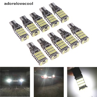 Adth หลอดไฟถอยหลังรถยนต์ LED 45 SMD 4014 T15 W16W 6000K สีขาว 10 ชิ้น