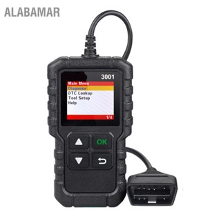  ALABAMAR เครื่องสแกนเนอร์ OBD2 จอแสดงผล LCD มัลติฟังก์ชั่นเครื่องอ่านรหัสเครื่องยนต์รถยนต์สากลที่มีประสิทธิภาพสูง