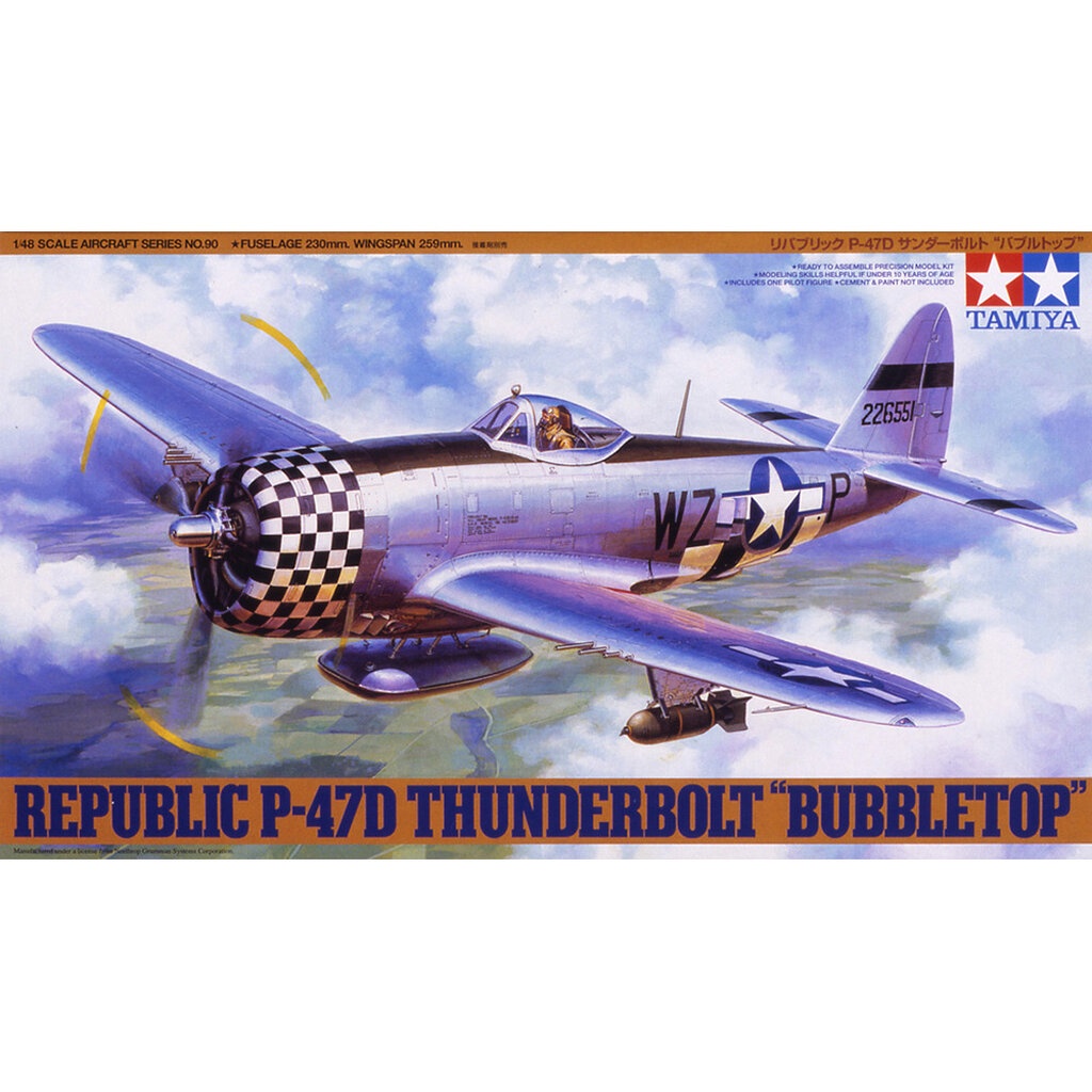 TAMIYA 1/48 Republic P-47D Thunderbolt "Bubbletop" 61090