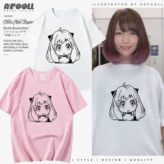 เสื้อ Anime Spy X Family Shirt Anya Forger Casual Loose Graphic Tee Shirt Plus Size Summer Tops T-shirt_03