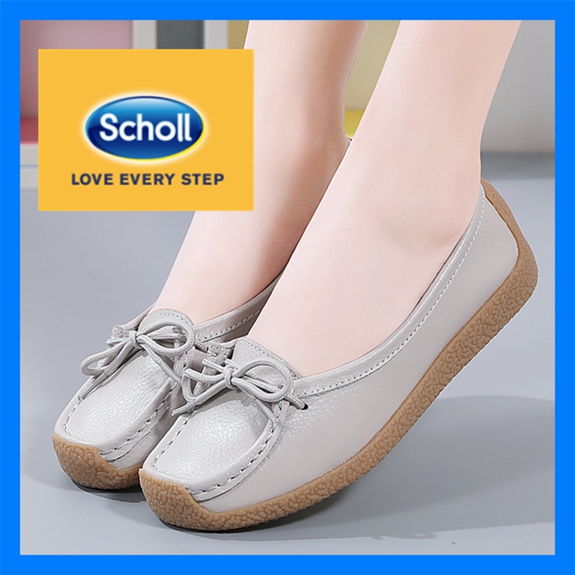 Scholl รองเท้าผู้หญิง รองเท้าหนังลําลอง scholl รองเท้าผู้หญิง Boat Shoes ผู้หญิง