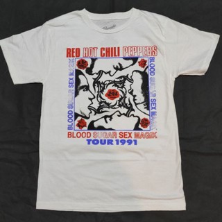 เสื้อยืดวง  Red Hot Chili peppers ลายย้อนยุคปี90s.