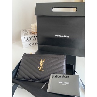 ✨Like New YSL Pouch พึ่งออกช้อป Emquartier เดือนนี้ ปี21 อุปกรณ์ครบ แท้💯