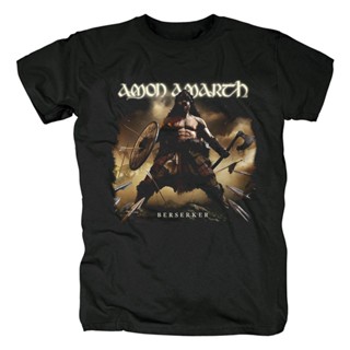 Viking God of War band Amon Amarth metal Raven s Flight new album short-sleeved male T-shirt_02