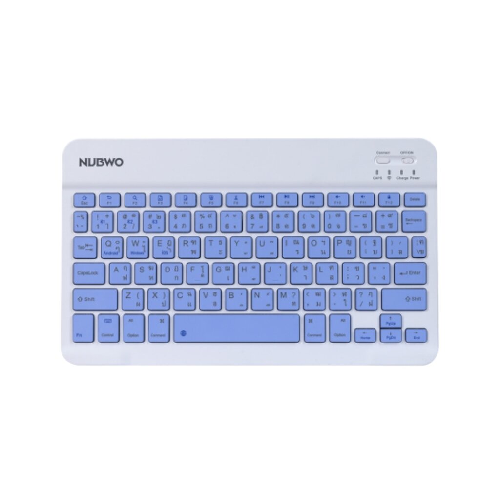 NUBWO รุ่น PROMISE NKB100 Purple BLUETOOTH KEYBOARD รับประกัน 1ปี