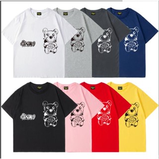 **Ready Stock**Drew new logo bear print casual short-sleeved round neck T-shirt_01