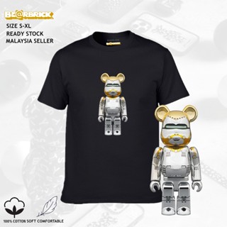 RARLON UNISEX BEARBRICK T-SHIRT SHORT SLEEVE COTTON PRINTED TEE BAJU T SHIRT ROUND NECK WOMEN MEN COUPLE OVERSIZE_01