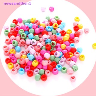 Newsandthen1 กิ๊บติดผม ลูกปัดน่ารัก สําหรับเด็กผู้หญิง สีลูกกวาด พลาสติก มินิ ปิ่นปักผม ดี