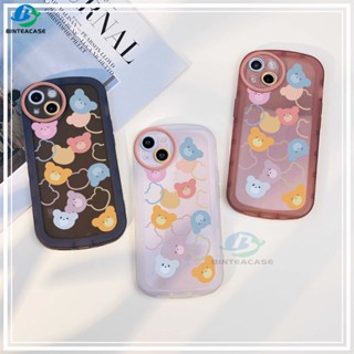 เคสโทรศัพท์มือถือ TPU นิ่ม กันกระแทก ลายการ์ตูนหมี NFC หลากสี สําหรับ Redmi 12 Note 11S 11 Pro Redmi 10C 10A 9C 9T 9A Note 10 5G Note 10S Note 9 Note8 Note 8 Pro Note7 Poco M3 X3 Pro