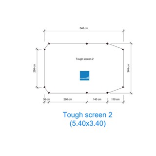 Tough Screen 2 room 420D กราวชีท ตรงรุ่น ขนาดเต็มเต็นท์