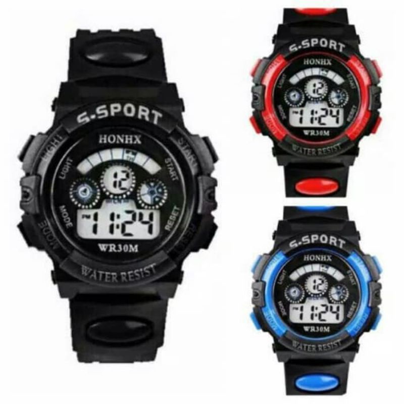 นาฬิกายาง S SPORT S 1790 DIGITAL FASHION LED JF038 ผู้ชายผู้หญิง COUPLE ใหม่ล่าสุด TEENAGE CHILDREN