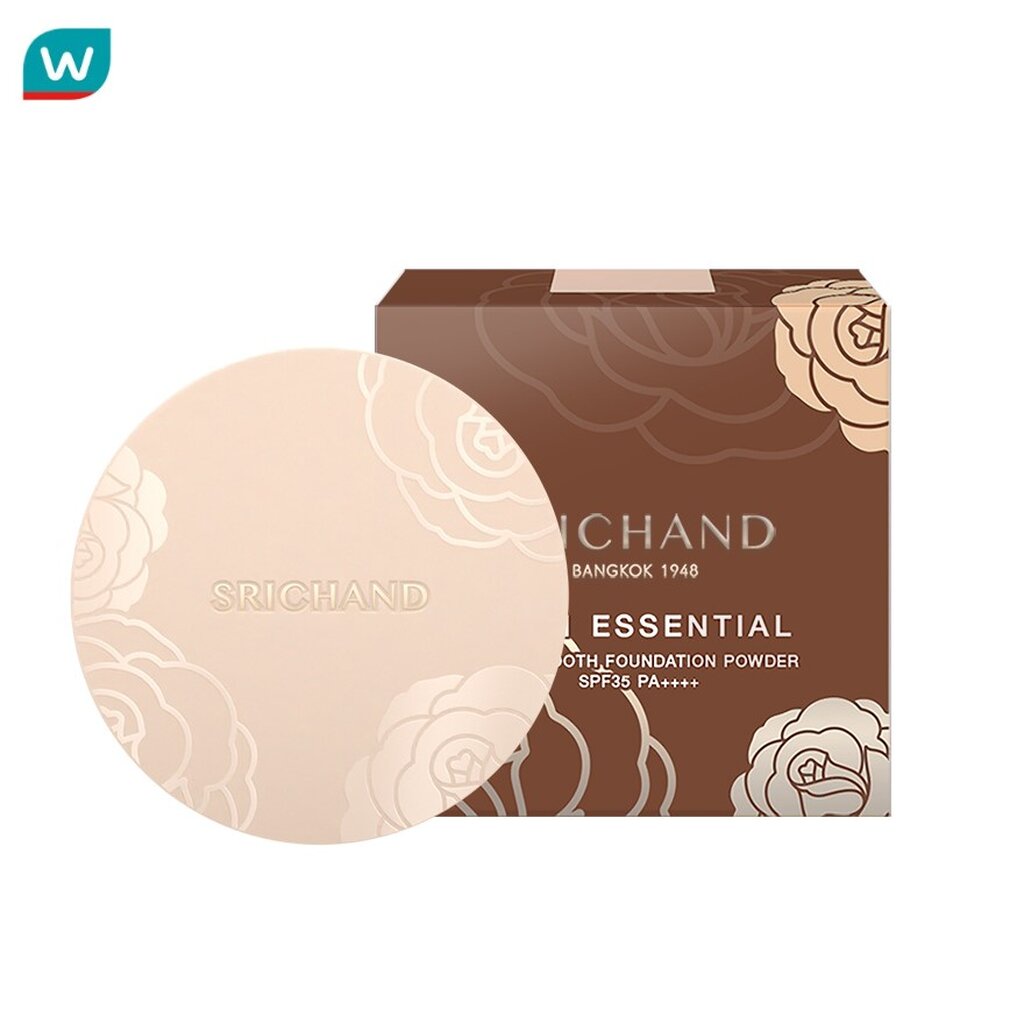 Srichand ศรีจันทร์ สกิน เอสเซ็นเชียล ไฟน์ สมูท ฟาวน์เดชั่น พาวเดอร์ SPF35 PA+++ 9ก. 120 เบจ