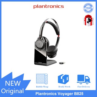 Plantronics Voyager Focus UC B825-M ชุดหูฟังไร้สาย พร้อมแท่นชาร์จ สําหรับทํางาน