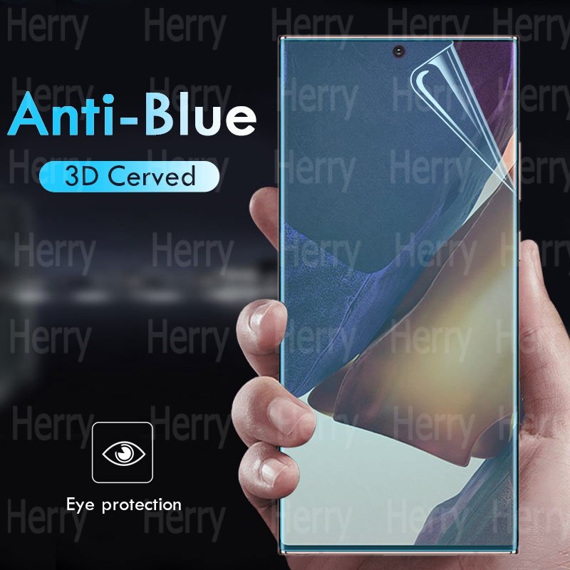 ซอฟท์แอนตี้บลูเรย์ TPUฟิล์มไฮโดรเจลปกป้องหน้าจอสำหรับSamsung Galaxy Note 20 Ultra S24 S23 S22 S21 S20 FE S10 S9 S8 plus A73 A53 A33 A23 A05S A15 A25 A35 A55 A14 A24 A34 A54 A13 A23 A33 A53 A73 A20 A30 A72 A52 A32 A50 A31 A51 A71 ป้องกันรังสียูวี แสงสีม่วง