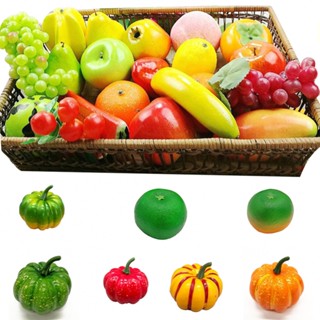 Artificial Fruits Plastic Fake Fruit Models Home Decor Fruit Shop Display Prop