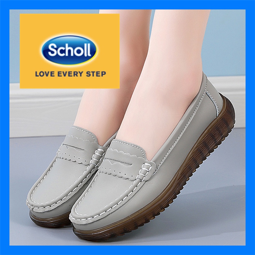 Scholl รองเท้าผู้หญิง รองเท้าหนังลําลอง scholl รองเท้าผู้หญิง Boat Shoes ผู้หญิง