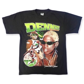 เสื้อยืดวินเทจ DENNIS RODMAN 90’ Size “ L / XL ผ้าฟอกเก่า