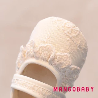 (จัดส่งในกรุงเทพฯ)-infant เด็กทารกรองเท้าลื่นนุ่ม Soled ลูกไม้ Bowknot Flats เด็กวัยหัดเดิน First Walker ฤดูใบไม้ผลิฤดูใบไม้ร่วงรองเท้าเจ้าหญิง