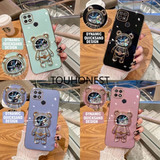 เคส Oppo A15 เคส Oppo A15S เคส Oppo A35 เคส Oppo A54 A74 Case Oppo Reno 5F เคส Oppo A92S Case Oppo A93 Case Oppo A94 Case Oppo A95 Case Oppo Reno5 Lite Case Oppo F19 Pro Case Oppo F19S Glitter Liquid Quicksand Bracket Soft Phone Case โทรศัพท์มือถือแบบนิ่ม