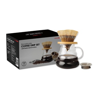 ชุดแก้วดริปกาแฟ มล.Borosilicate 700 ขนาด CoffeeDrip Set700 ml