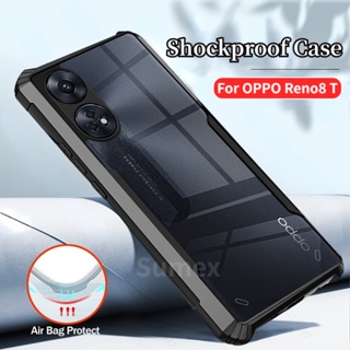 เคสโทรศัพท์มือถือ อะคริลิคใส TPU นิ่ม กันกระแทก สําหรับ OPPO Reno8 T 4G 5G Reno 8T 8 T Pro Reno8t CPH2505 CPH2481 2023