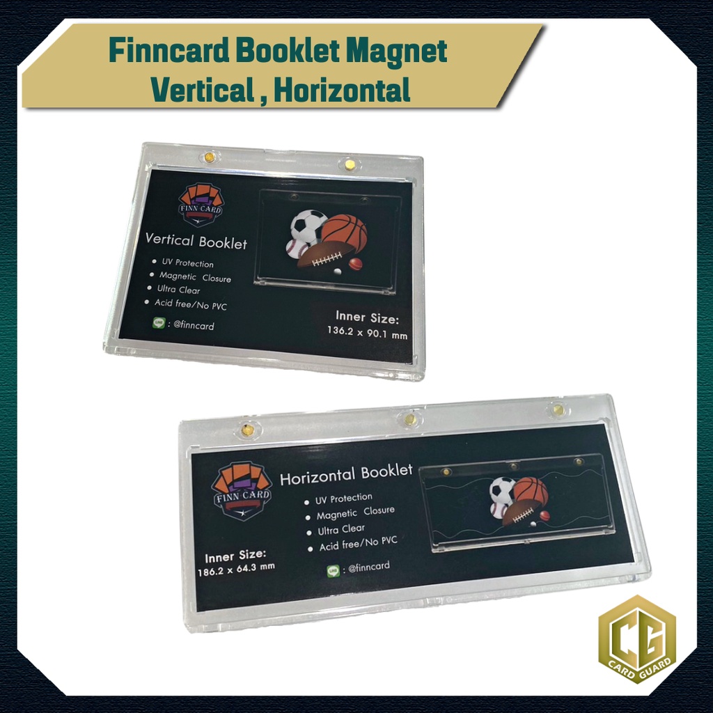 [Card Guard] Finncard Booklet Magnet มี 2 แบบคือ Vertical และ Horizontal มีฟิล์มกันรอย รับประกันความ