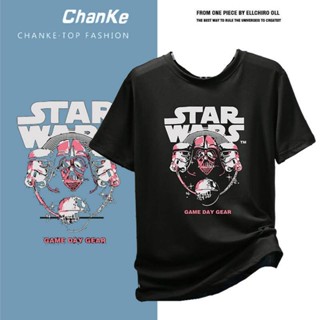 T-463 เสื้อยืดผู้ชาย คอกลม แขนสั้น พิมพ์ลายการ์ตูน พิมพ์ลาย Star War สตาร์ วอร์ส บางเฉียบ ระบายอากาศได้ดี