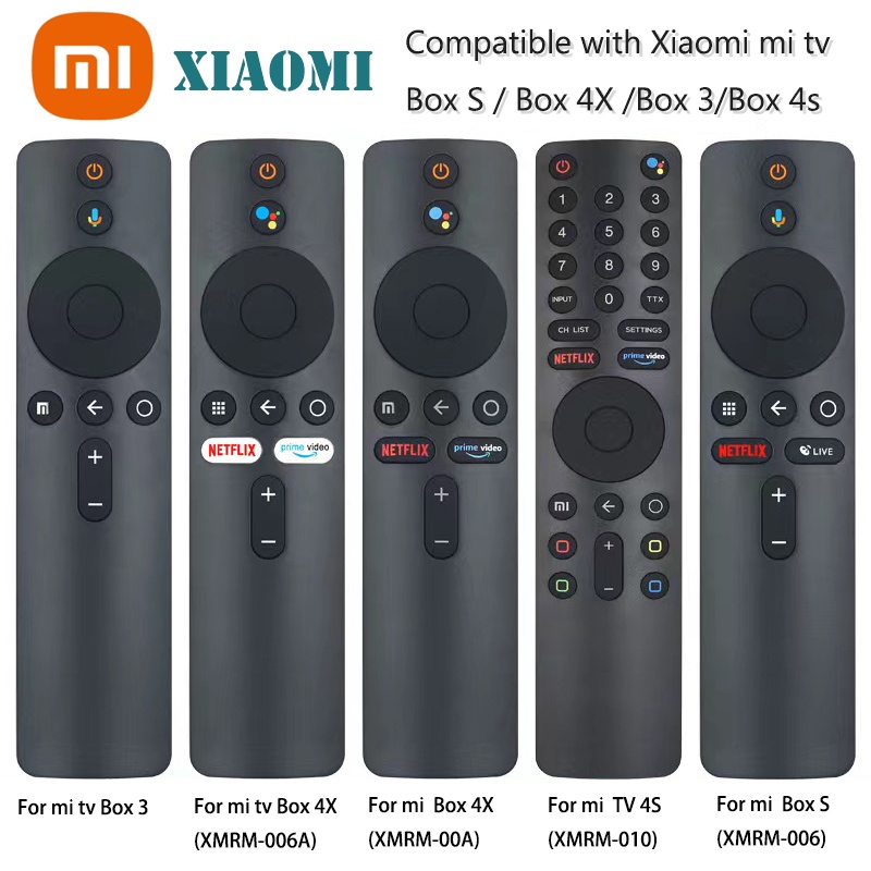 ใหม่ กล่องทีวี Xiaomi Mi S BOX 4S BOX 4X BOX 3 Mi TV BOX 3/2/1 รีโมตคอนโทรล พร้อมเสียง บลูทูธ teleconferencerol XMRM-006A XMRM-00A XMRM-010 XMRM-006
