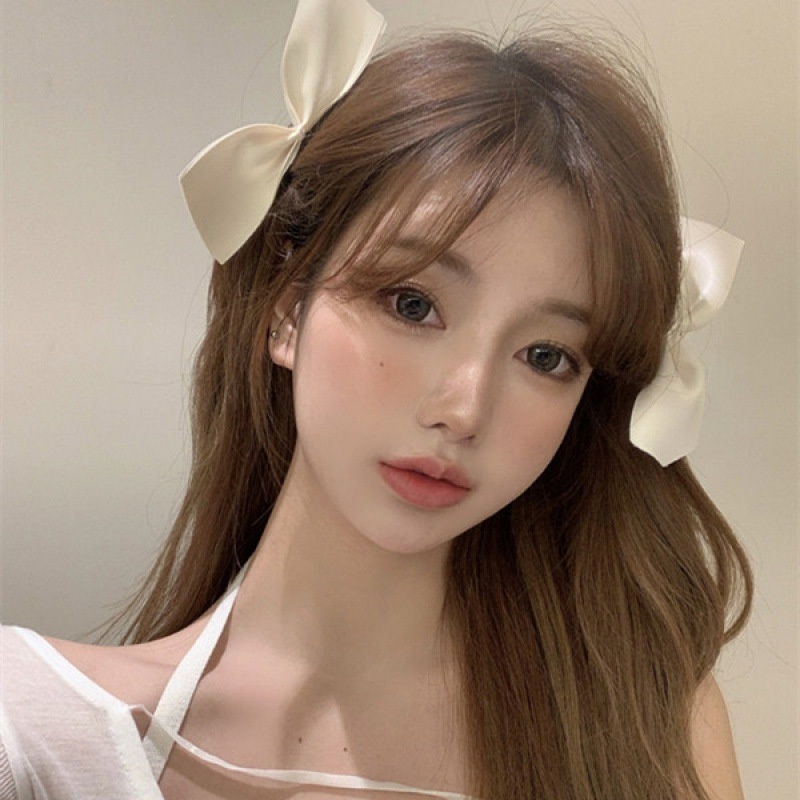 กิ๊บติดผม ผ้าซาติน ประดับโบว์น่ารัก สไตล์เกาหลี สําหรับเด็กผู้หญิง จํานวน 2 ชิ้น - รูปที่ 3