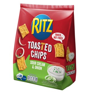 ริทซ์โทสเต็ดชิปส์ซาวร์ครีมออเนียน CHIPS 229กRITZ TOASTEDSOUR CREAM 229G.