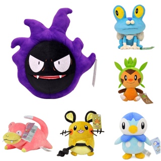 ตุ๊กตายัดนุ่น Gastly Dedenne Pokemon Rowlet Piplup ของเล่นสําหรับเด็ก