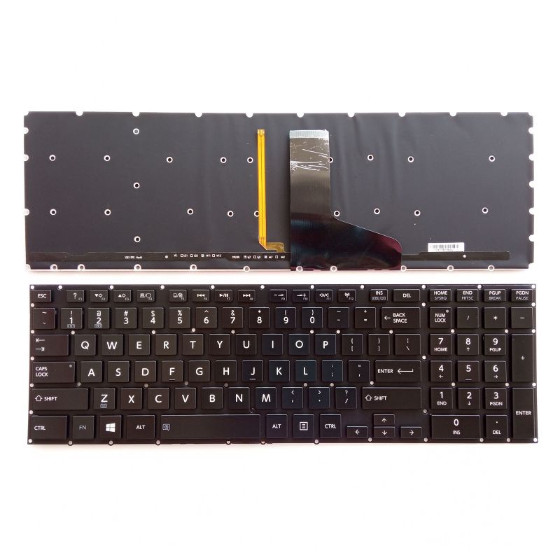 Toshiba Satellite P50-A ใหม่ P50T-A P55-A P55T-A P70-A P75-A คีย์บอร์ด Backlit US pxa3