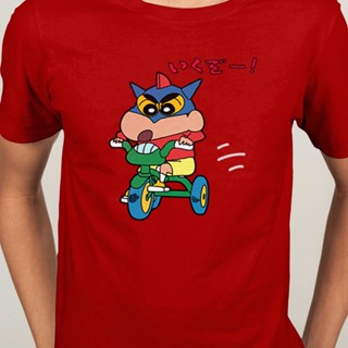 Crayon Shin chan Japanese manga Nohara Misae Himawari Masao Short Sleeve T-shirt shirt O-Neck Men Fashion cotton Ca_12