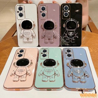 เคส OPPO Reno 8 Reno 8 Pro Reno 7Z Reno 8Z Reno 8T Reno 8 5G โทรศัพท์มือถือ ลายนักบินอวกาศ พร้อมขาตั้ง สําหรับ 1YHY