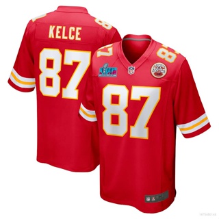 เสื้อกีฬาแขนสั้น ลายทีม NFL Super Bowl LVII Kansas City Chiefs Jersey Kelce SY3 2023 YS3