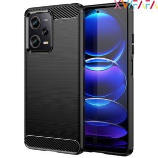 เคสโทรศัพท์คาร์บอนไฟเบอร์ แบบนิ่ม สําหรับ Xiaomi Poco X5 Pro C55 C50 C40 M5 M5S M4 X4 Pro